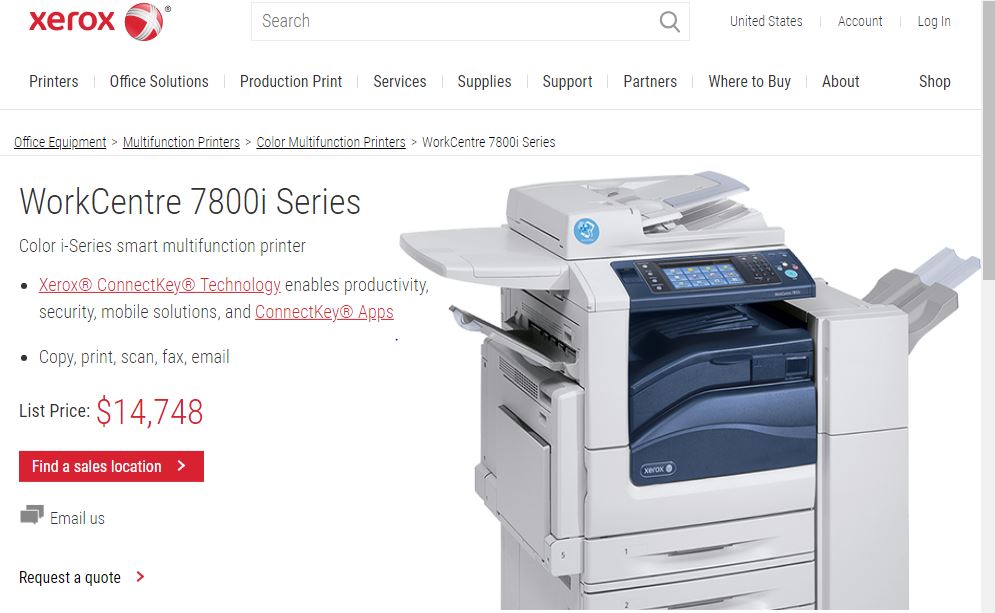 Xerox Printer Xe10