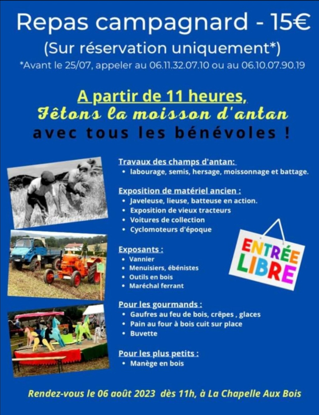 2023-08-06 - Fête de la moisson à La Chapelle aux Bois (88) 20230710