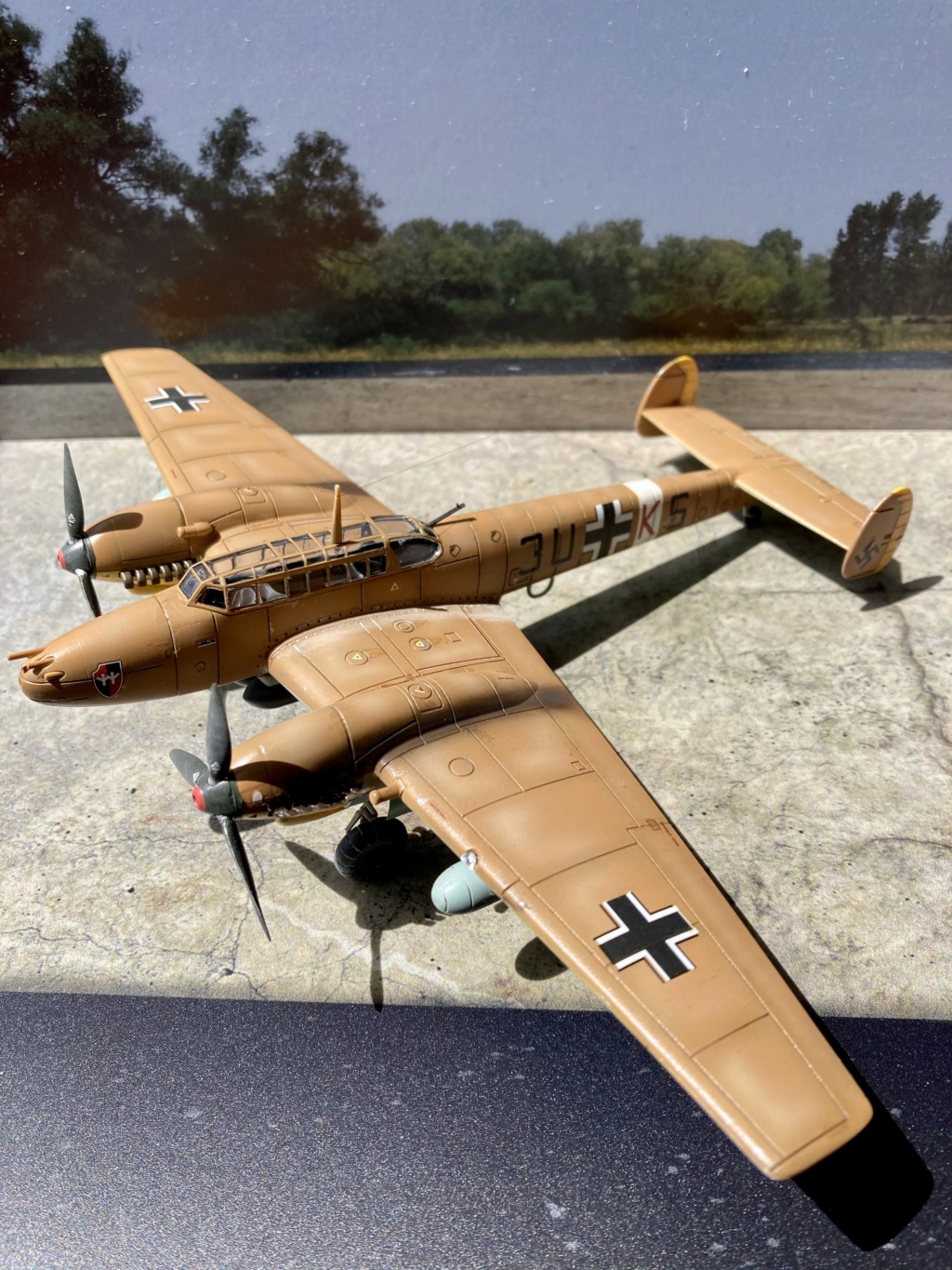 [VITRINE "Voler c'est mieux en double "] Messerschmitt Bf 110 E2 Trop airfix 1/72 Img_e324