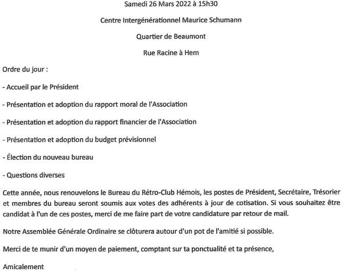 Assemblée Générale Ordinaire - RCH - 26 mars 2022 Captur10