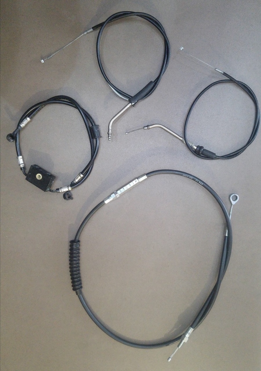  Kit cables et durite frein avant guidon Sportster 1200  Kit_ca10