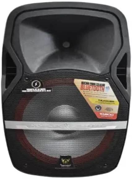 Kempler & Stauss BOOM 15" Speaker, Bluetooth, Tomorrowland Edition, 9600 Watts, PMPO, Color Black Speake21