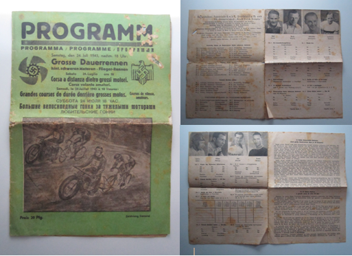 programme 24 juillet 1943 grandes courses de durée derrière grosses motos Captur21