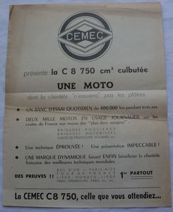 publicité CEMEC C8 1953 Doc_c811