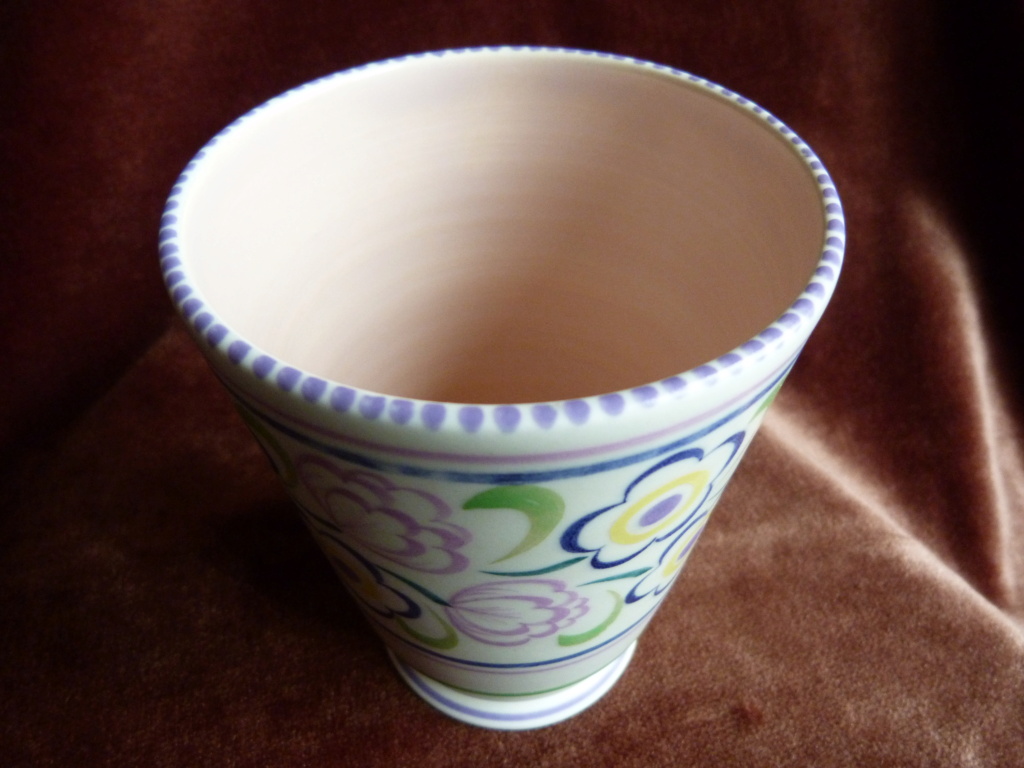 Poole Pottery 1950s vase, artists/pattern names please. P1140616