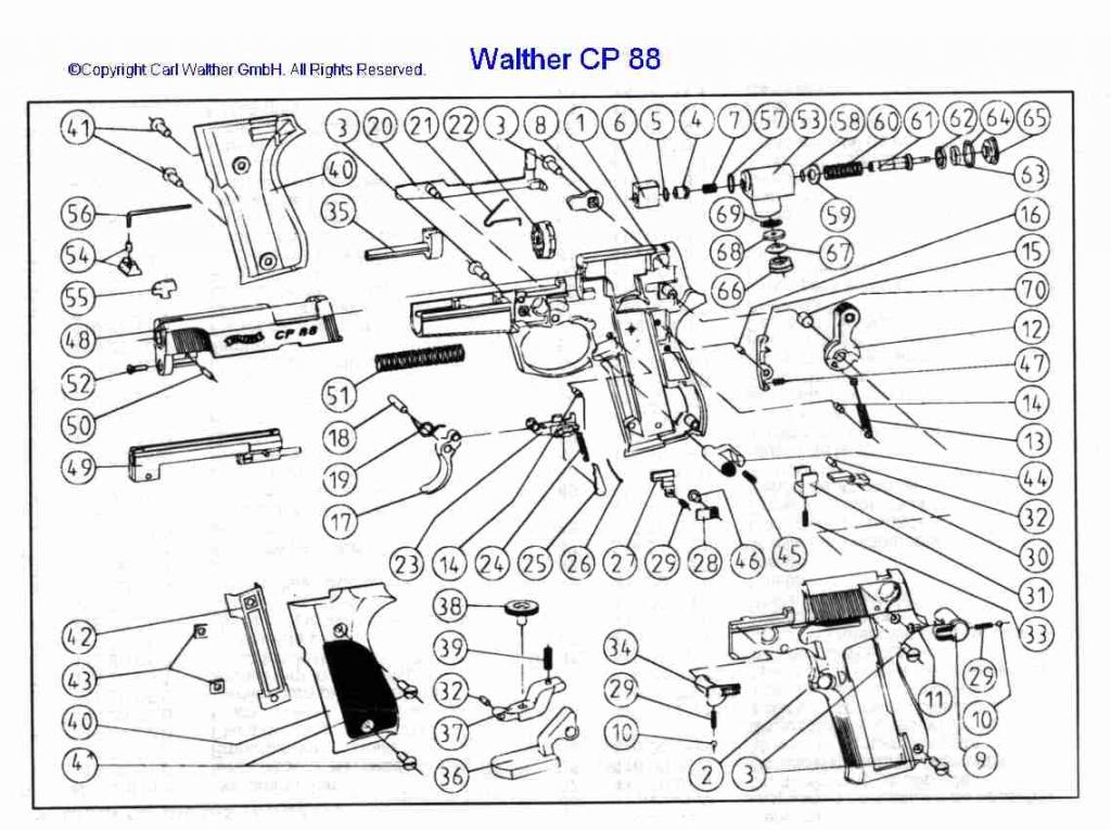 Walther CP88 pièces détachées Ev-cp810
