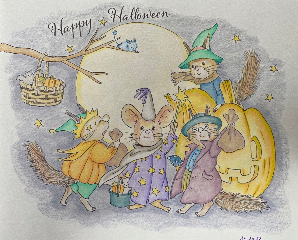 Défi d'octobre 2022 : Un colo sur le thème d'Halloween mais en version pastel - Page 3 Hallow12