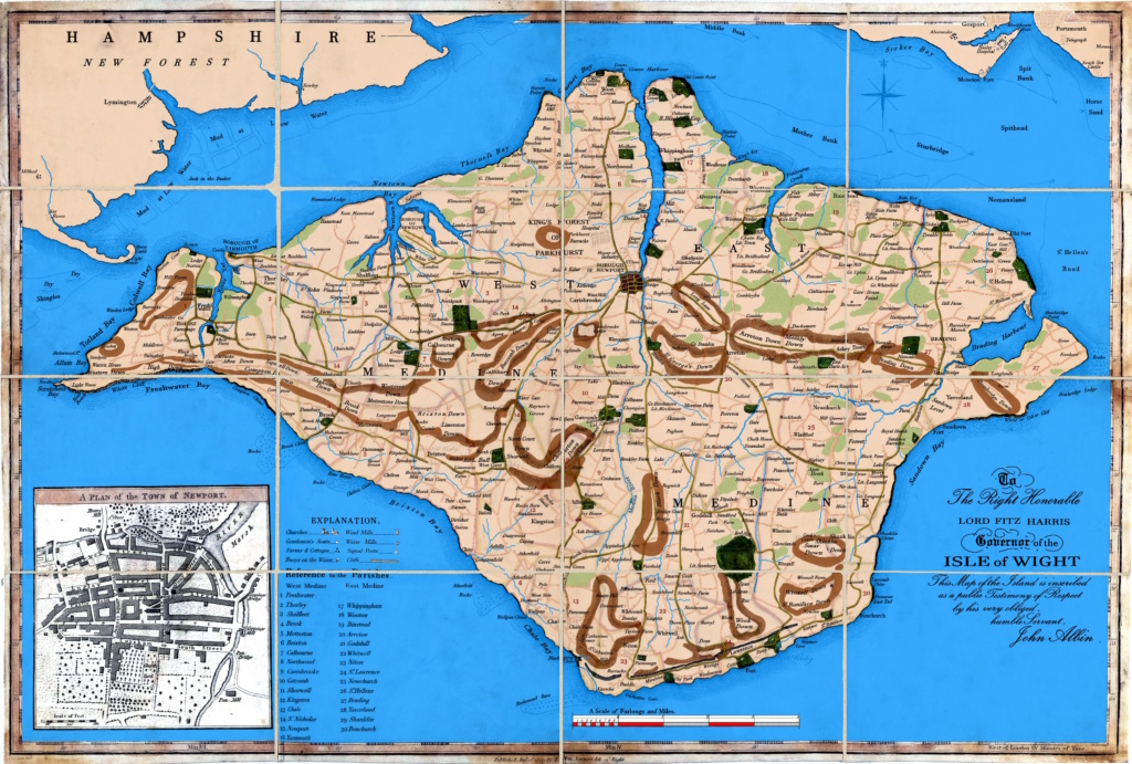 AAR Isle of Wight 1805 Napoleonic Kriegsspiel Map_gr13