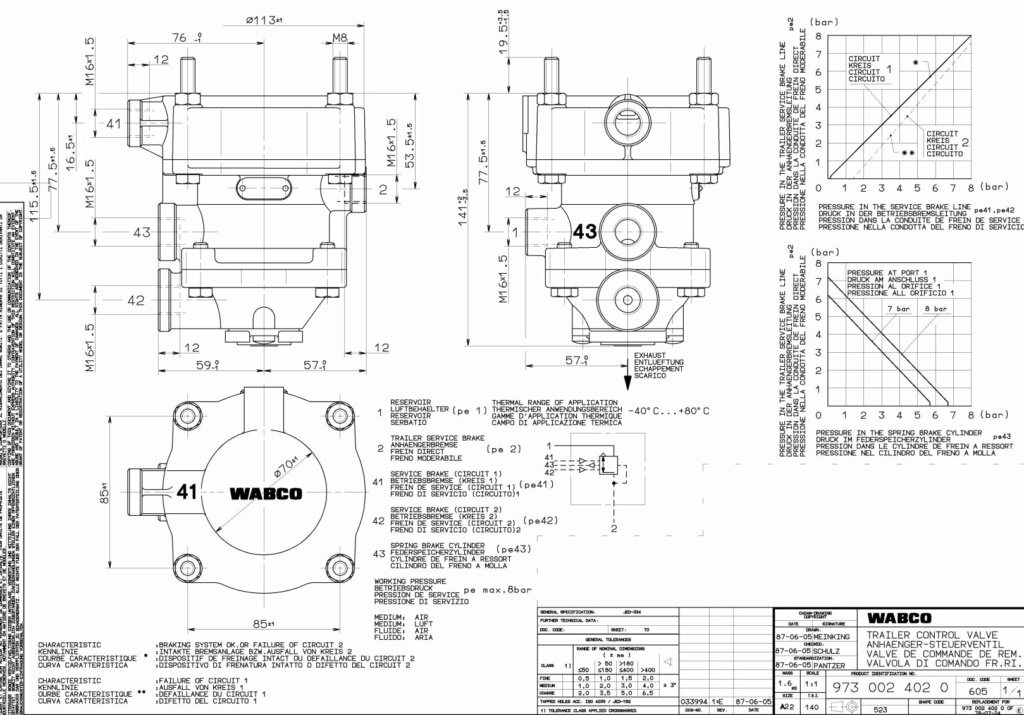 Installation Freinage Pneumatique Remorque U406  210