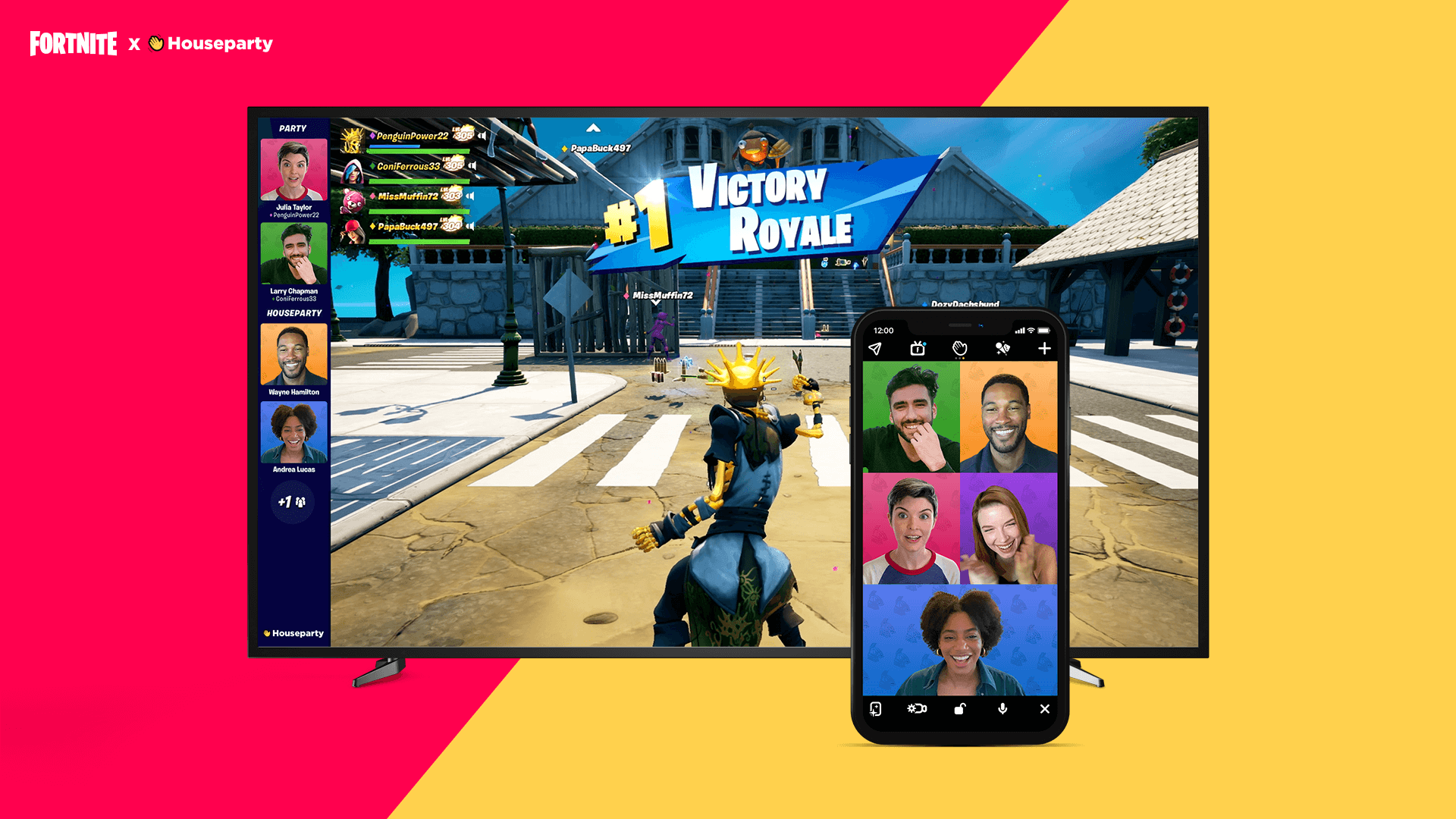 Houseparty débarque sur Fortnite avec l'appel vidéo Fortni12