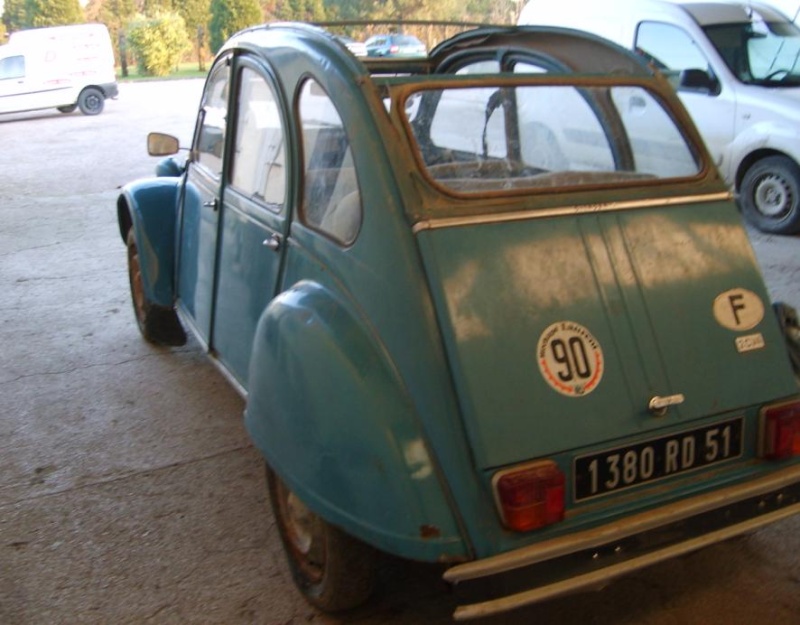 Restauration d'une 2cv4 bleu lagune de 1974 !!! 310