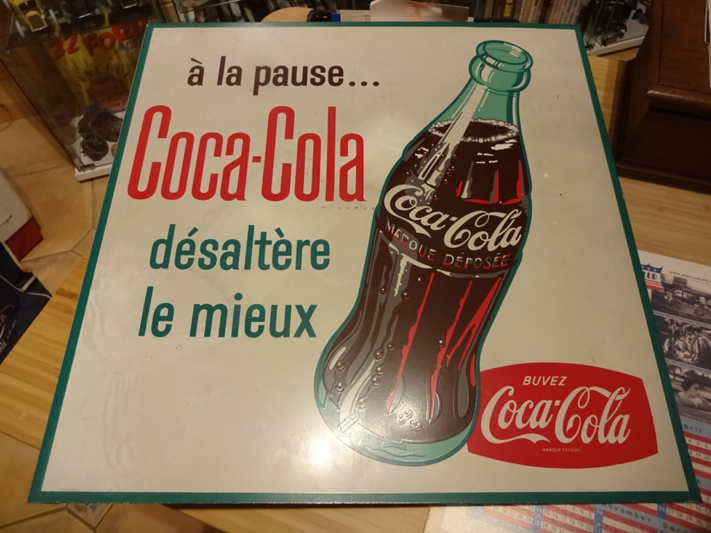 Tôle peinte double face Coca Cola sixties made by Neuhaus Dsc03918
