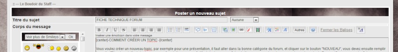 Utiliser les boutons sur le forum pour la mise en page Bouton10