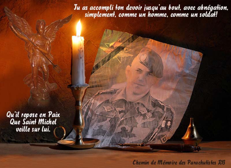 Hommage à Cédric Charenton, caporal au 1er Régiment de chasseurs parachutistes tombé au Mali opération SERVAL - Page 3 1_plaq10