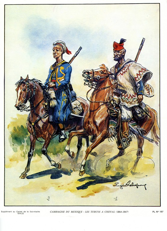 Turcos à cheval (Mexique 1864-1867) Cavale11