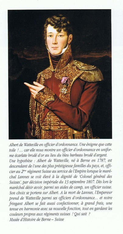 Albert de Watteville - officier d'ordonnace suisse de l'Empereur - Atelier Maket 75mm Ccf14110