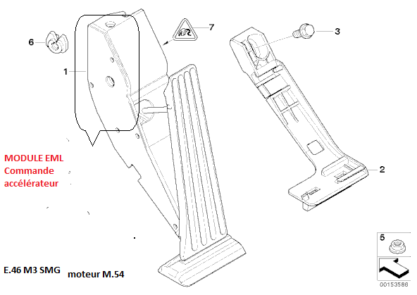 [ BMW E46 M3 SMG2 an 2003 ] Capteur TPS (Position Papillons)  35_eml11