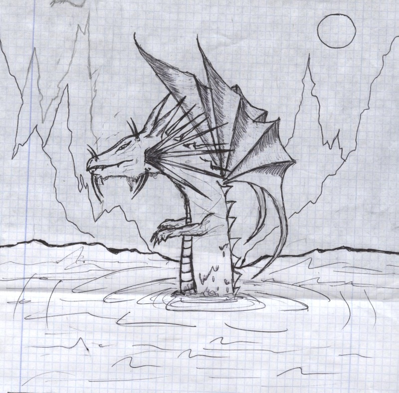 Mis dibujos: Dragones Dragon13