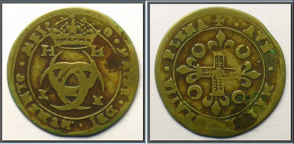 Jetons de l'Ancien Régime Henri II et Catherine de Médicis (1553-1559) Jeton10