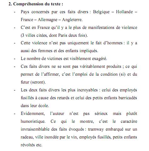 Linguistique du texte : Violence et fait divers .. texte de Jacques Sternberg ... C911