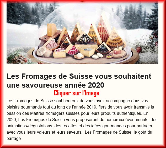 La lettre de "Fromage de Suisse" pour Janvier 2020 Nouvel15