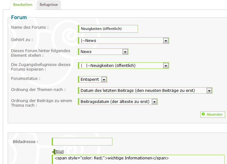 [PunBB] Individueller Hintergrund Farbe Unbena16