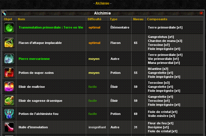 Exemples d'utilisation du serveur Roster Ro1010