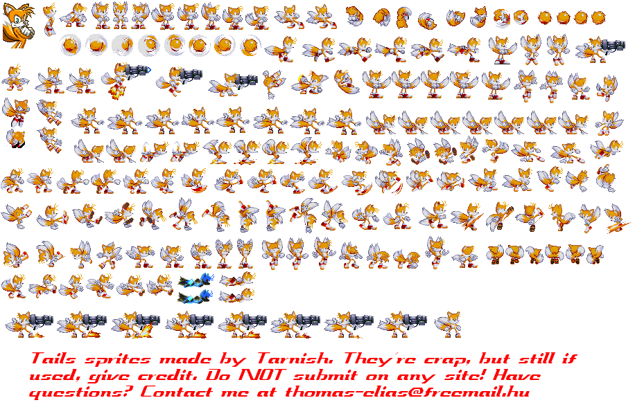 My old Tails sprites (from Tails OTWOR) .