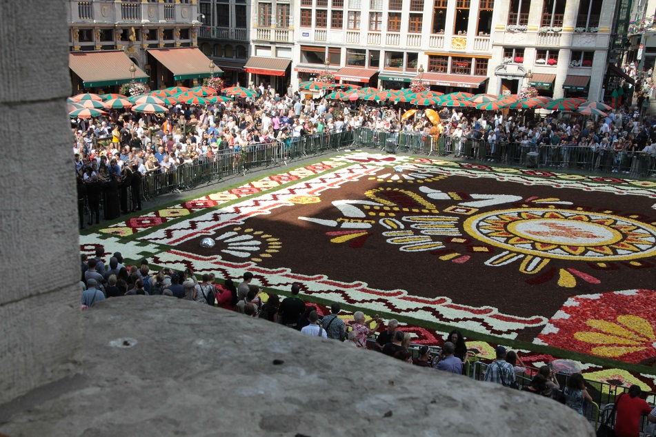 Le tapis de fleurs à la Grand place de Bruxelles Img_0016