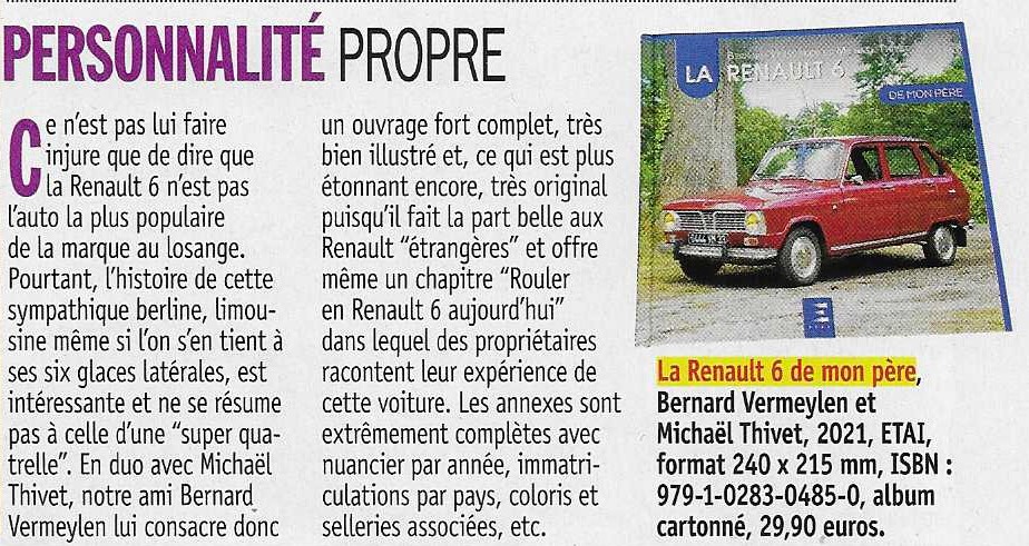 Voila le premier livre consacré à la Renault 6 ! - Page 3 33863310
