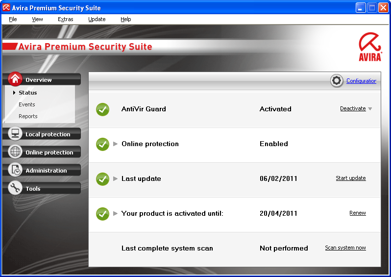 تحميل  برنامج الحماية الرهيب Avira AntiVir بإصداره ال AntiVir Premium 10.0.0.643 و ال Premium Security Suite 10.0.0.584 تحميل مباشر وعلى أكثر من سيرفر  O11