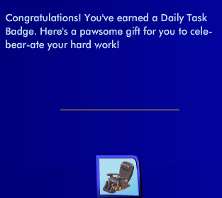 Working Reclining Chair: Level 1 Bronze Daily Tasks Reward, Day 5   Screen13