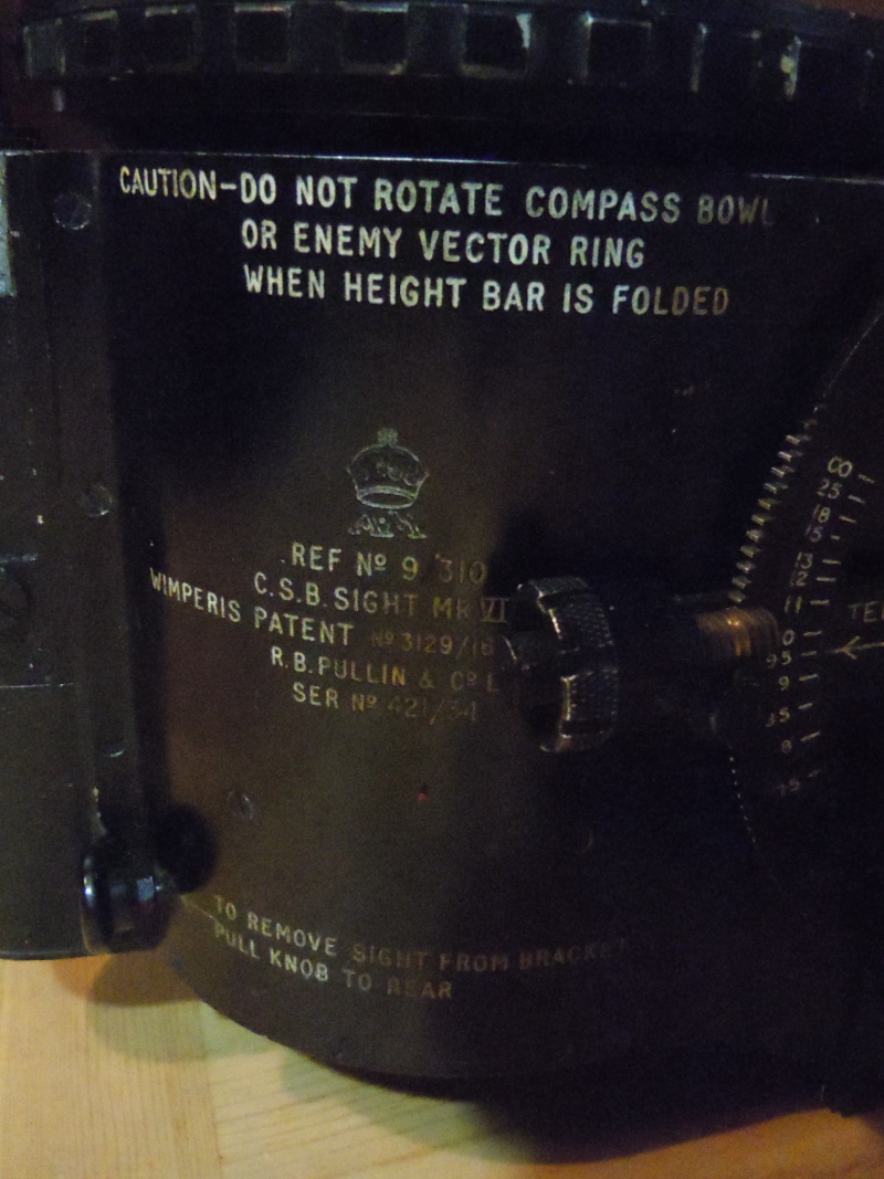 système de visée pour bombardier canadien WWII Dscn5911