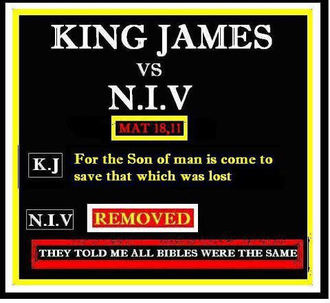 KING JAMES VS NIV [MATTHEW 18:11] 42491810