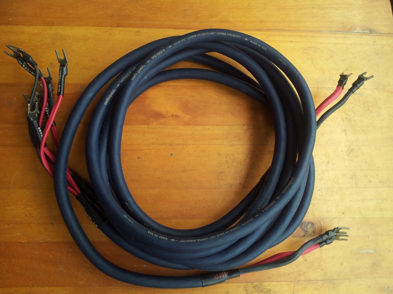 Audioquest Indigo Plus Bi-Wire Speaker Cables - 2.4m pair (Used)sold Aqindi10