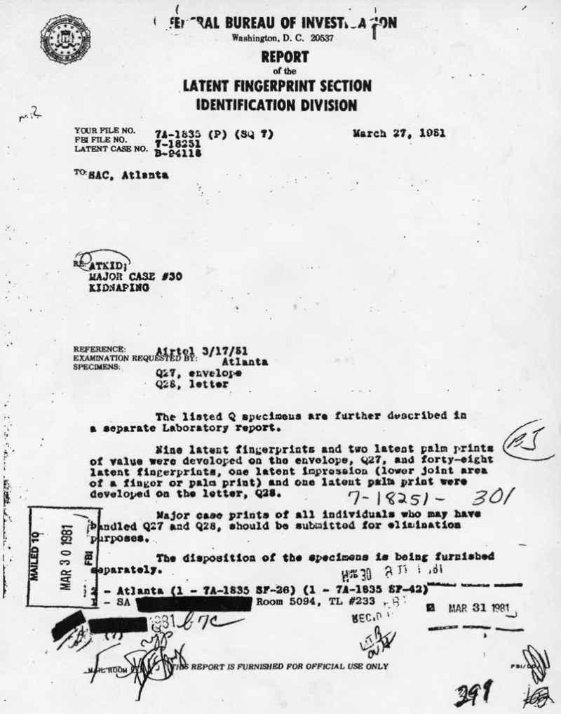 Zodiac, the Atlanta Child murders, and Betsy Aardsma...all connected? Read on and decide. Atlant13