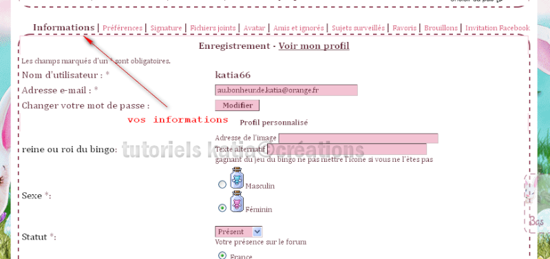 Comment édité votre profil sur le forum Editer11