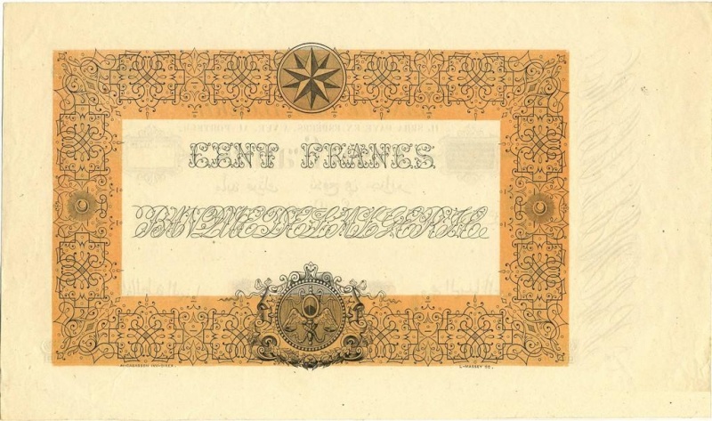 Émissions 100 Francs Algérie de 1852 à 1962 (Photos rares) 100_fr15