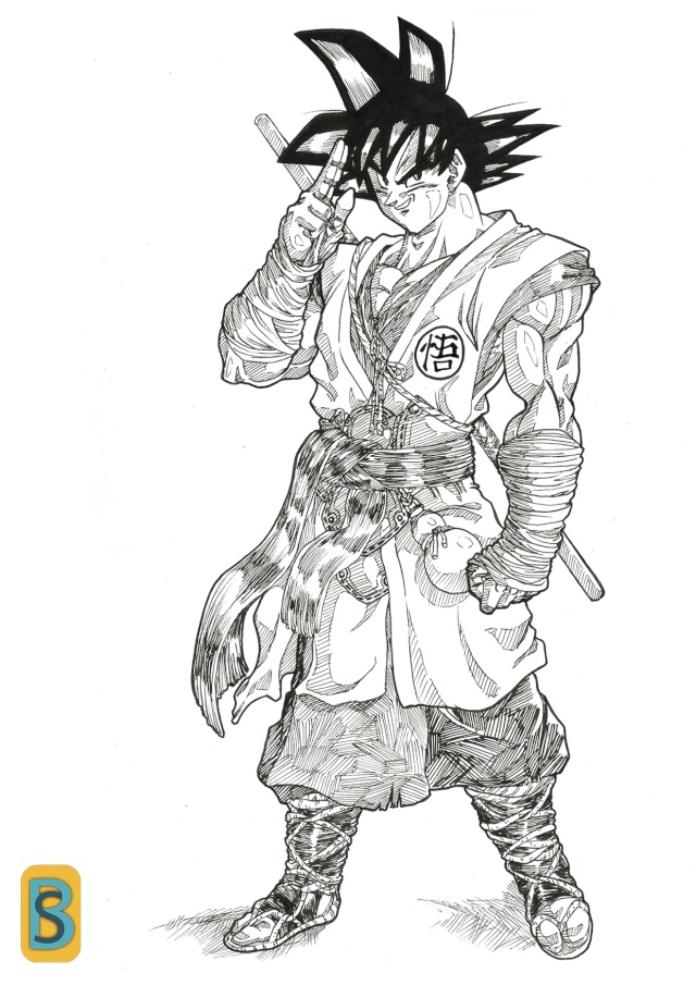 Bloodsplach Sketching Goku_b10