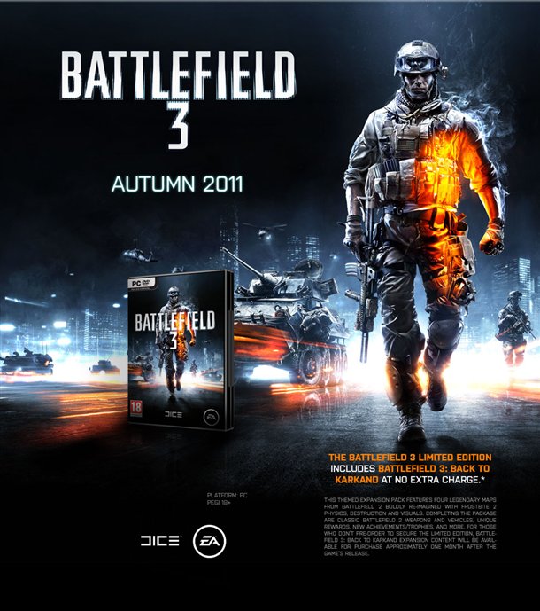 Battlefield 3 Special edition to include retro maps. Bfpost11