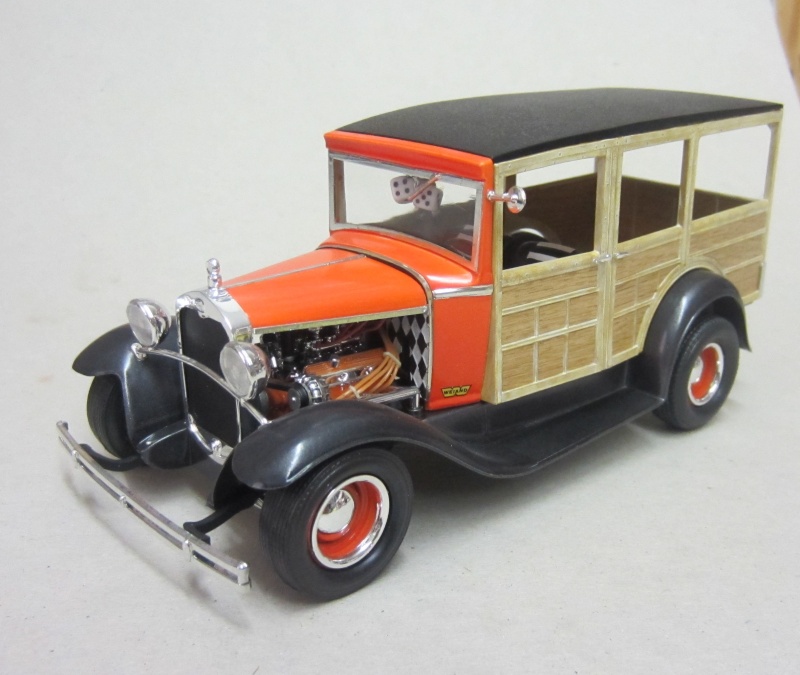 1930 Ford Model "A" Wagon - Woody Wagon - Hot rod - 1:24 scale - Monogram Photo_13