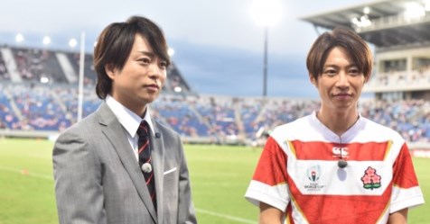 Sho et Aiba travaillent ensemble pour la Coupe du Monde de Rugby  Sho_ai10