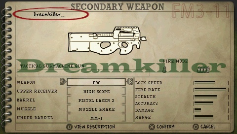 Dreamkiller's First Game Save Name "Stealth-Sniper" Snap0120