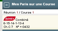 27/03/13 --- MARSEILLE-BORELY --- R1C1 --- Mise 3 € => Gains 0 € Screen55
