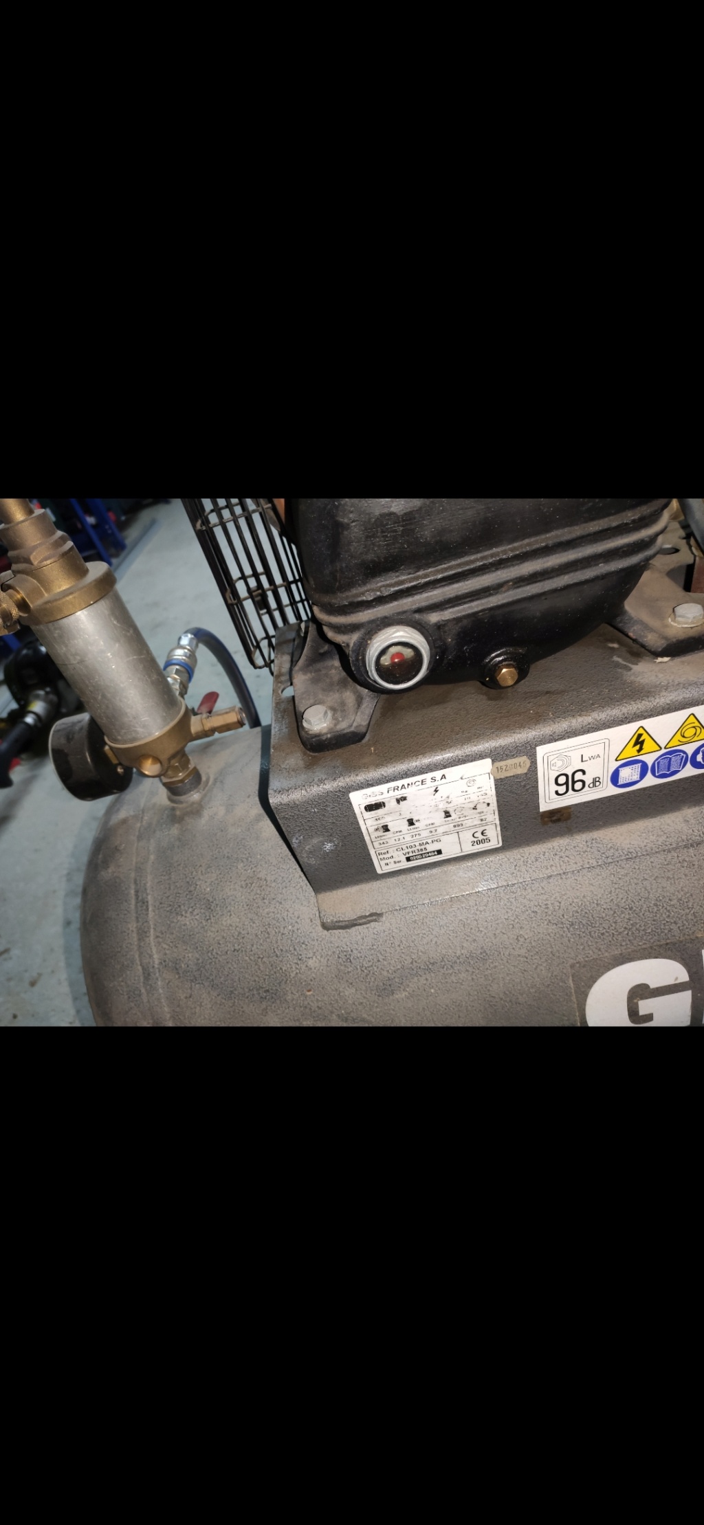 Compresseur GISS VFR385 qui chauffe Screen11