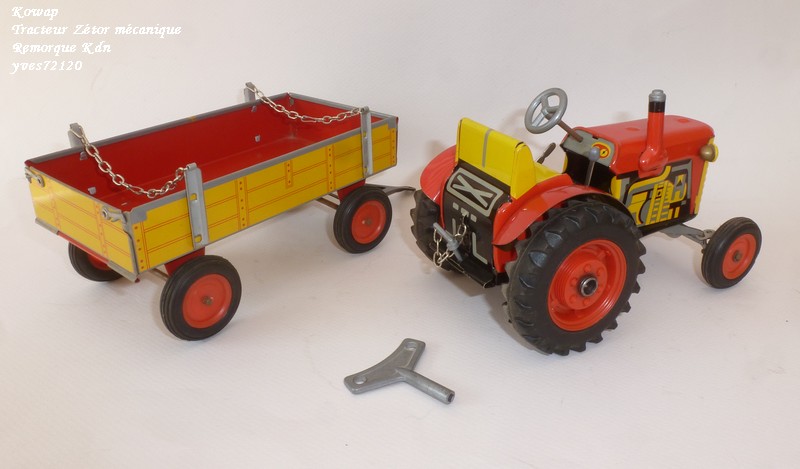 Jouet : tracteur mécanique  ZETOR Kowap_13