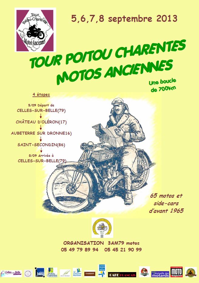Tour Poitou-Charentes Motos Anciennes 2013 2013tp15