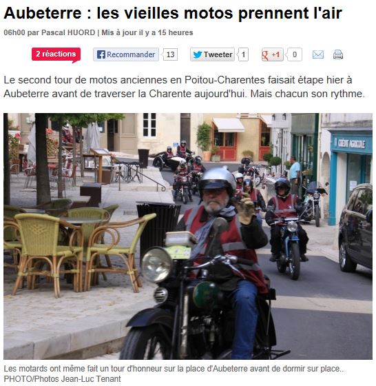 Tour Poitou-Charentes Motos Anciennes 2013 Tpclac10