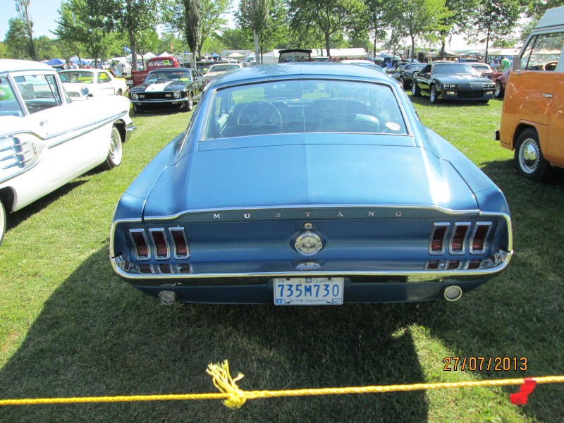 Mustang 1967 et 1968 vue au show de Granby 2013 2013_028