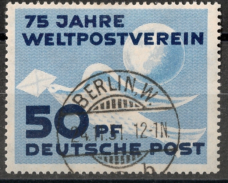 Postwertzeichen der DDR - Jahrgang 1949 - gestempelt Scann714